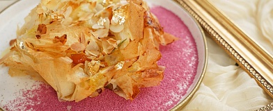 Brie and almond pie